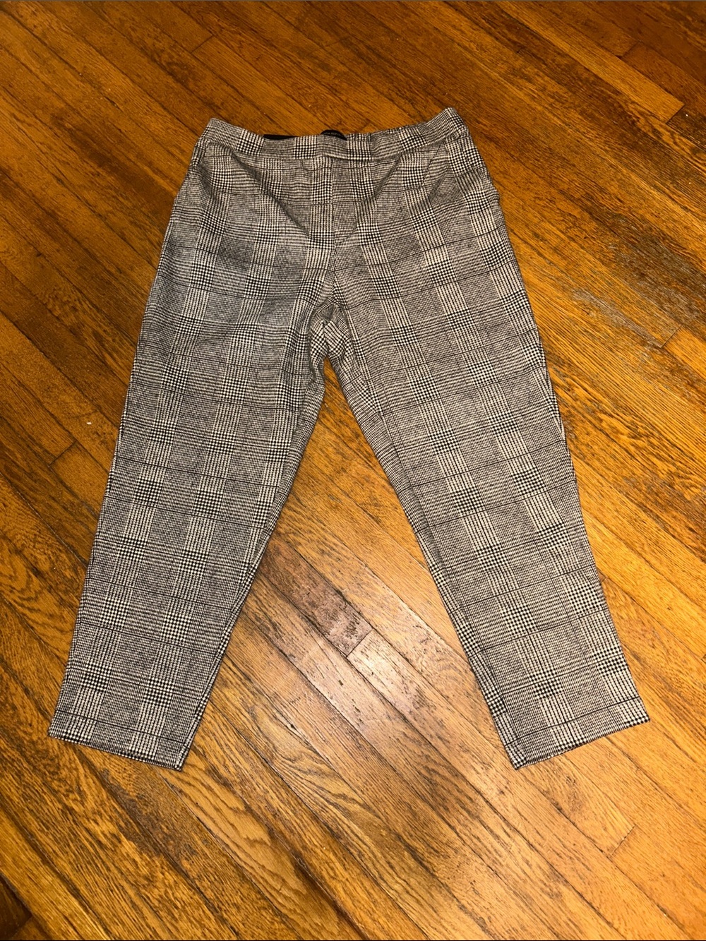 Banana Republic Gray Plaid Cropped Women's Pants